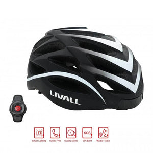 LIVALL BH62 Smart cycling helmet functions & Handlebar controls - Matte with black & white color