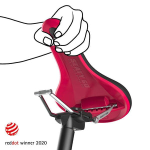 SeatyGo Dynamic - Red saddle quick removal 