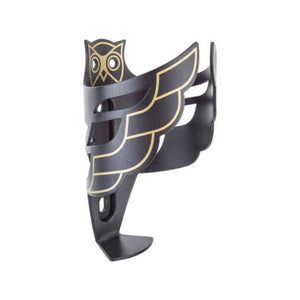 PDW Accessory Black with Gold Owl Bottle Cage